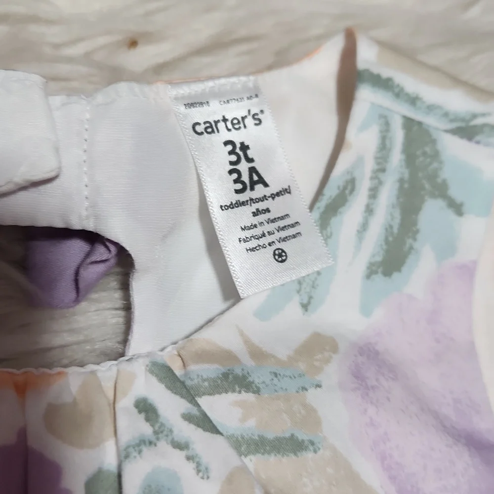 Carter's Floral sateen dress - 3T